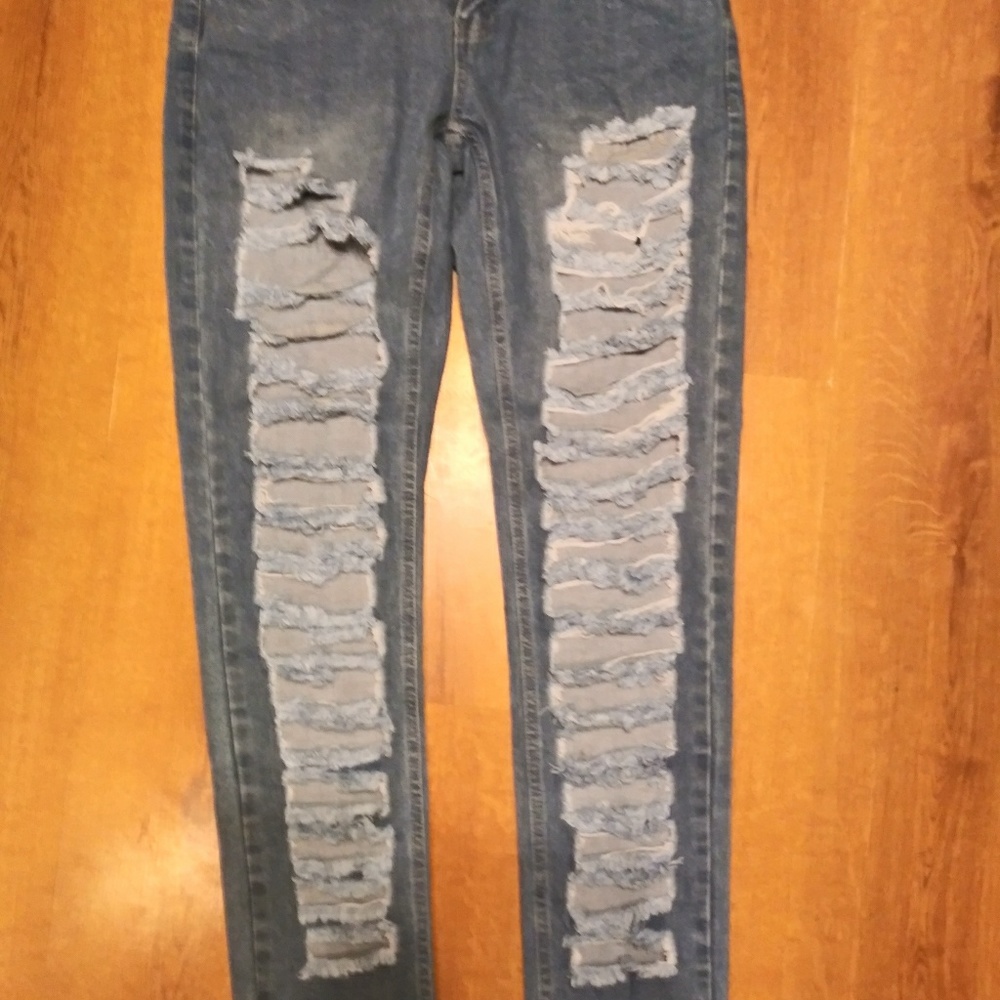 Oro Miss womens ripped hole jeans size 10